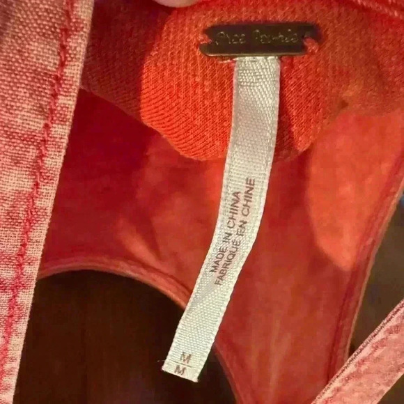 Free people size medium cherry bodycon sleeveless stretch - Picture 4 of 5